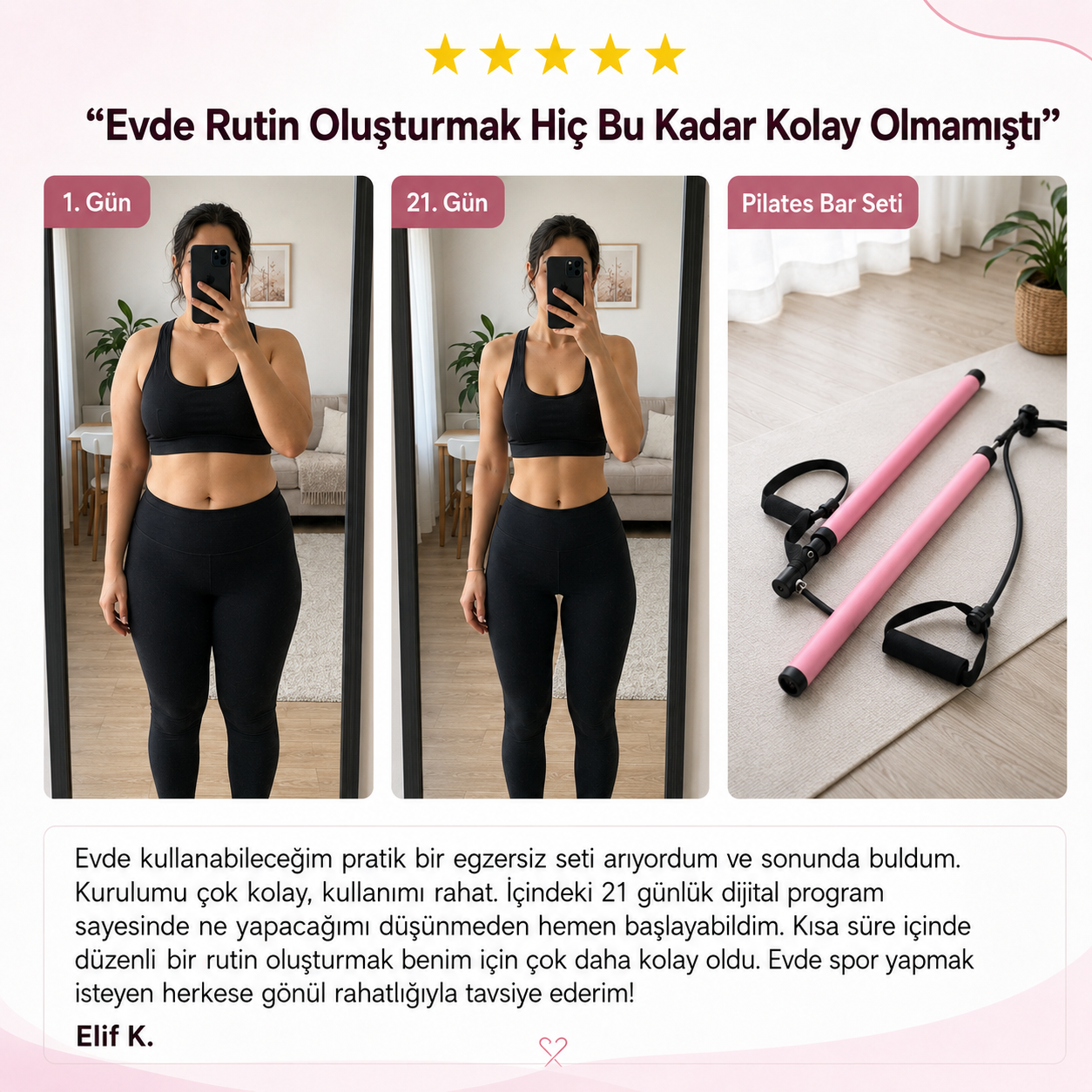 Pluvne® Pilates Bar Seti
